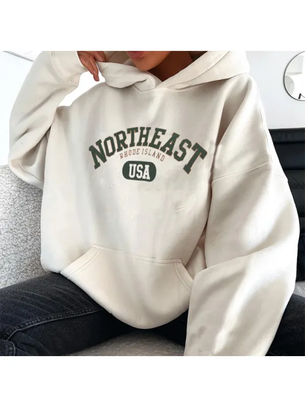 USA NORTHEAST Retro Casual Hoodie - Realyiyi.com 