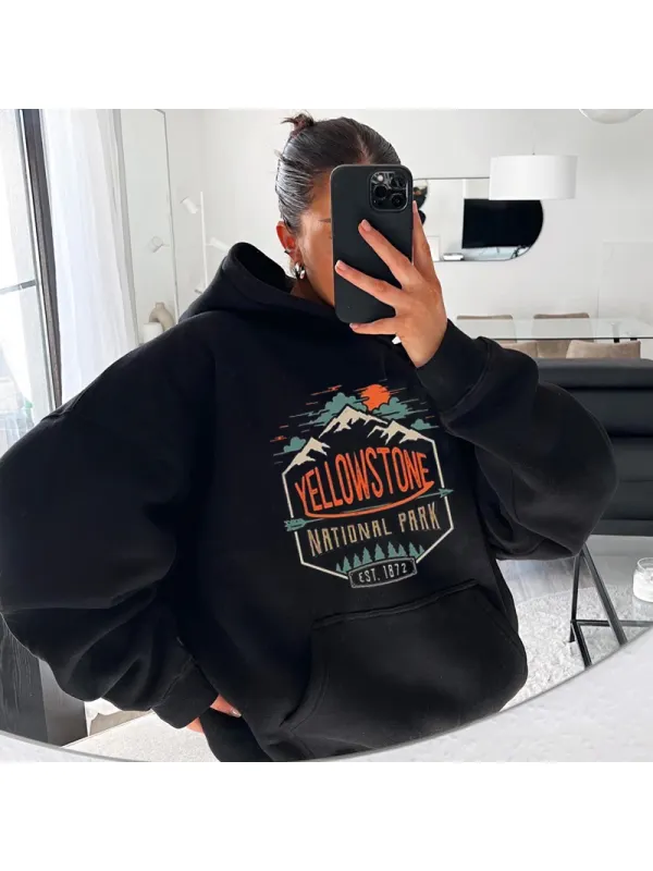 YELLOWSTONE NATIONAL PARK Casual Hoodie - Timetomy.com 