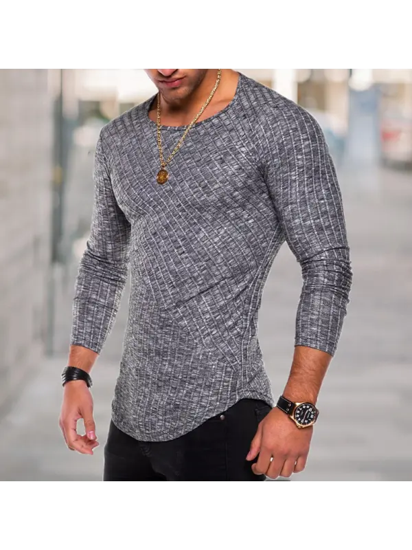 Men's All-match Casual Knitted Top - Realyiyi.com 