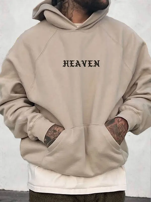 Men's Faith 'HEAVEN' Print Casual Pullover Sweatshirt - Sunshinetip.com 
