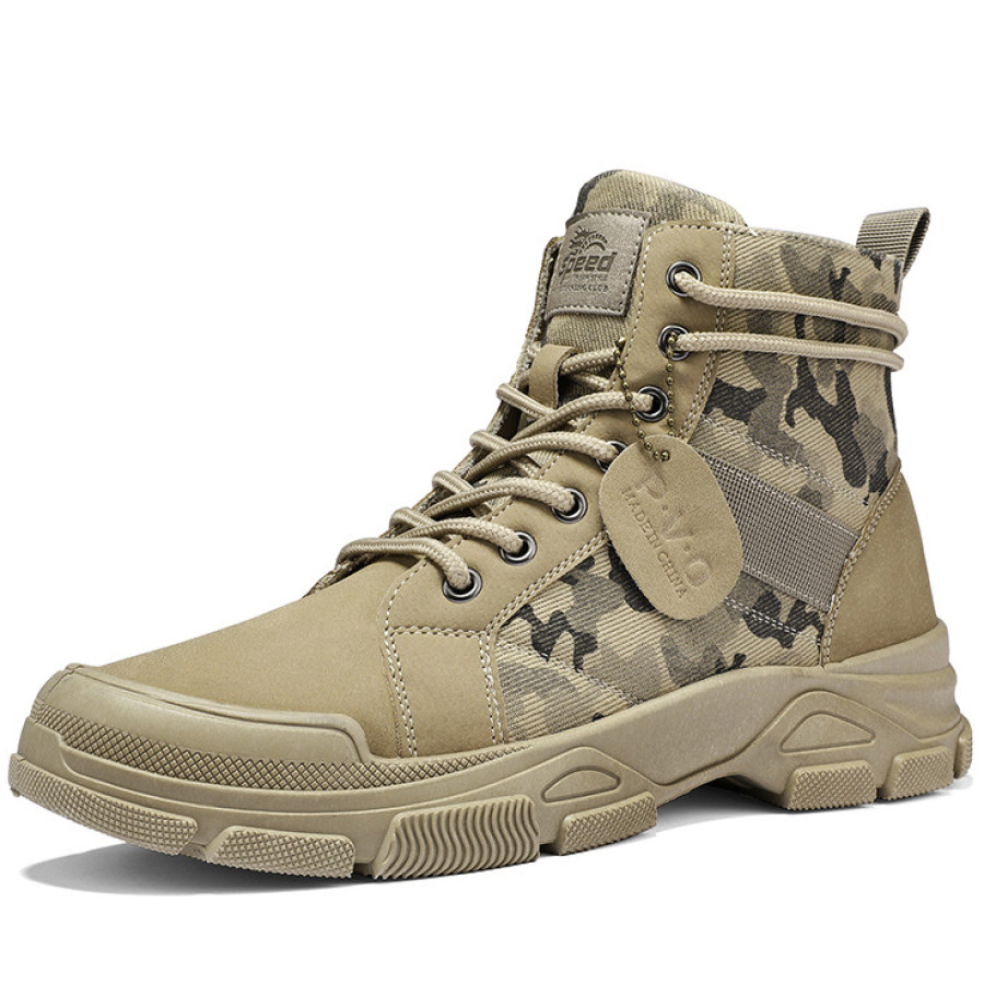 

Men's Casual Camouflage Martin Boots Vintage Military Boots