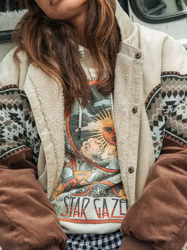 Women Vintage Winter Polar Fleece Jacket - Pragmaace.com 