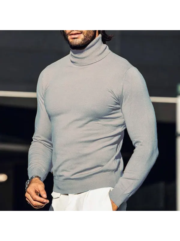 Men's Retro Casual Turtleneck - Anrider.com 