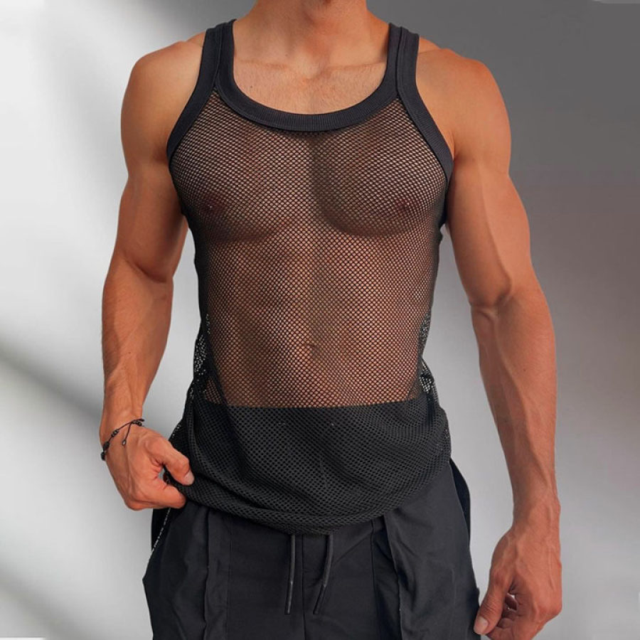 

Men's Mesh Sleeveless Vest