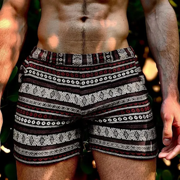 Ethnic Pattern Statement Shorts - Craftshock.com 
