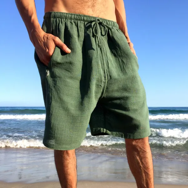 Men's Comfortable Linen Casual Shorts - Menilyshop.com 