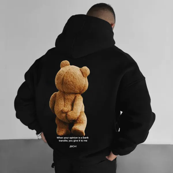 Oversize Teddy Bear Hoodie - Salolist.com 