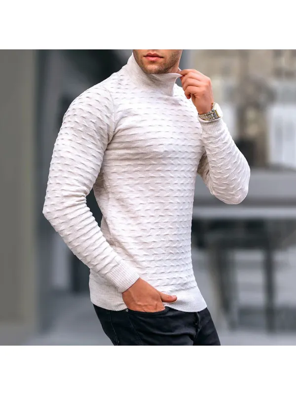 Casual Solid Color Tight Bottoming Sweater - Anrider.com 