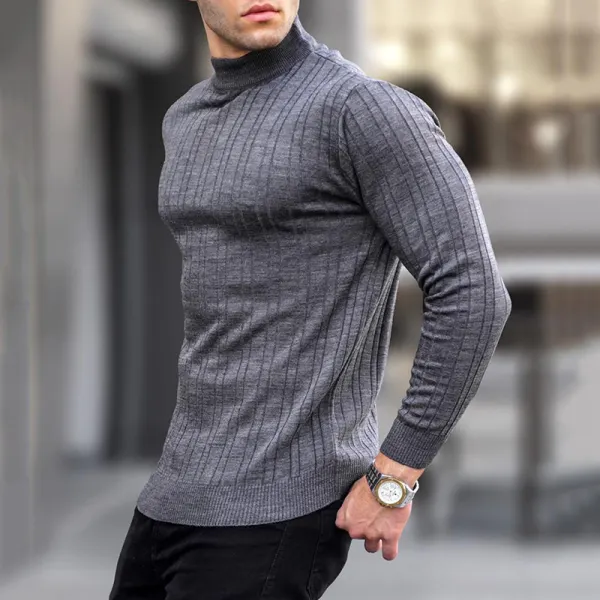 Casual Skinny Turtleneck Sweater - Spiretime.com 