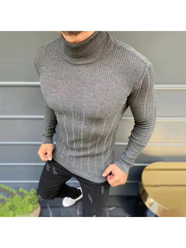 Tight Solid Color Casual Sweater - Timetomy.com 