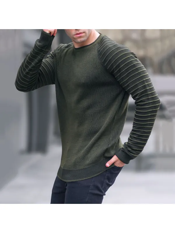 Men's Solid Color Bottoming Sweater - Anrider.com 