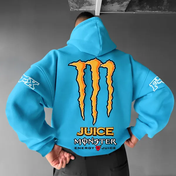 Oversize Energy Drink Style Hoodie - Manlyhost.com 