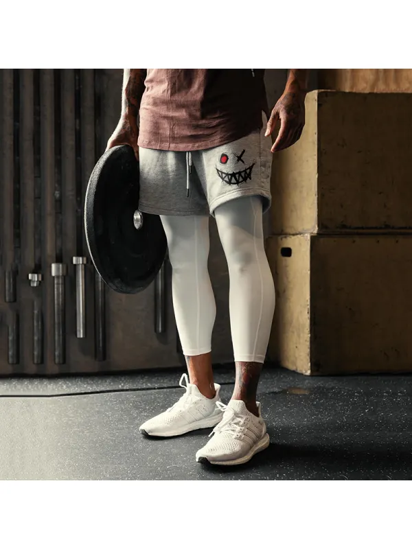 Men's Expression Print Fitness Pants - Ootdmw.com 