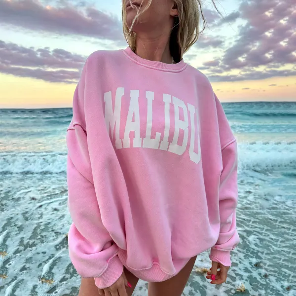 MALIBU GRAPHIC SWEATSHIRT - Wayrates.com 