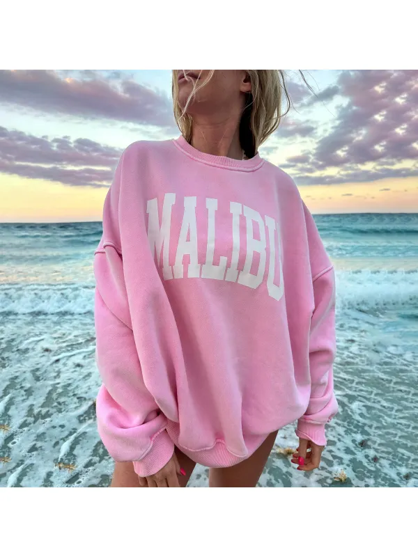 MALIBU GRAPHIC SWEATSHIRT - Timetomy.com 