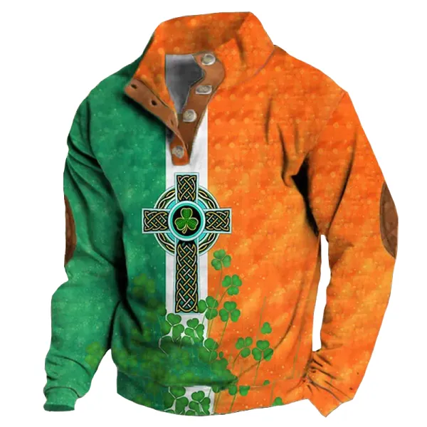 St. Patrick's Day Print Long Sleeve Sweatshirt - Anurvogel.com 