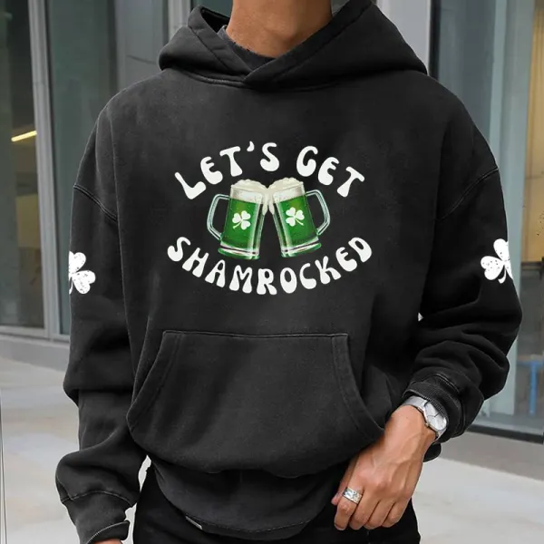 St. Patrick's Day Printed Vintage Long Sleeve Hoodie - Anurvogel.com 