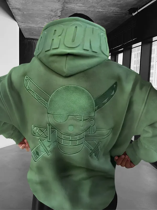 Oversize One Piece Print Hoodie 