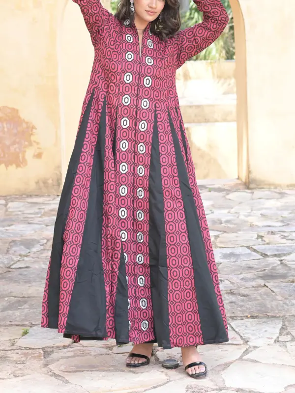 Stylish Embroidered Ramadhan Abaya Dress - Anrider.com 