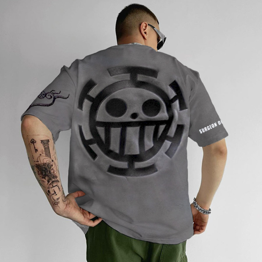 

Oversized ONE PIECE Printed Casual T-shirt