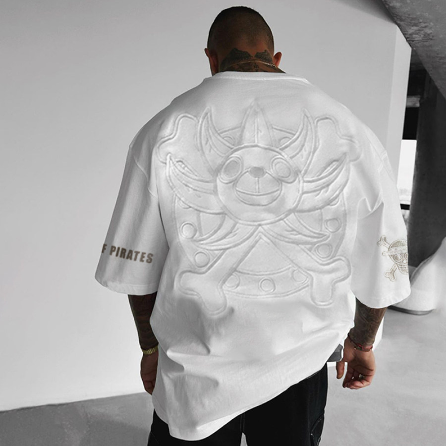 

Men's Oversized ONE PIECE Printed Casual T-shirt