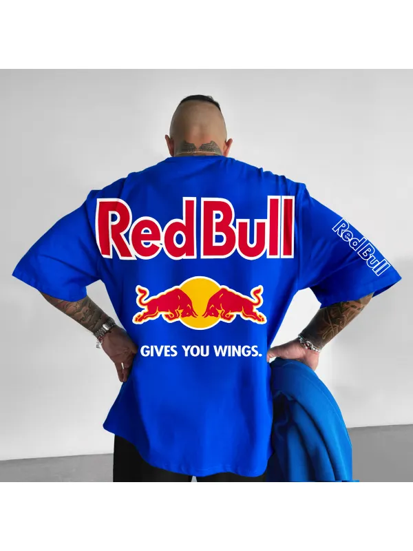 Oversized Bull Energy Drink T-shirt - Ootdmw.com 