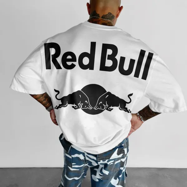 Oversized Bull Energy Drink T-shirt - Yiyistories.com 
