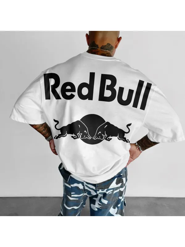 Oversized Bull Energy Drink T-shirt - Ootdmw.com 