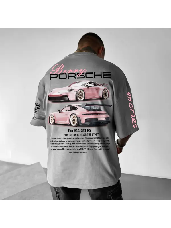 Oversize Sports Car 911 GT3RS T-shirt - Timetomy.com 
