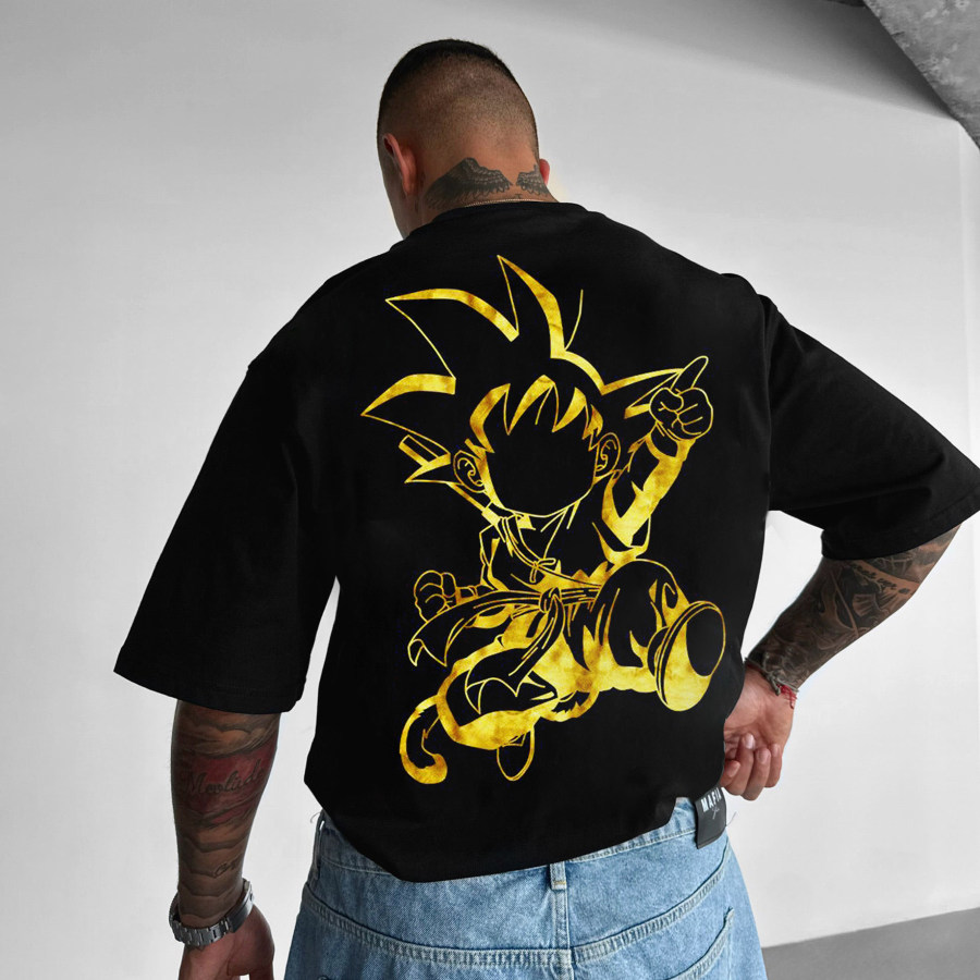 

Oversize Dragon Ball Sun Wukong Print Tee