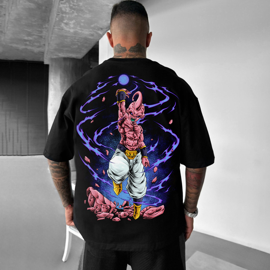 

Oversize Dragon Ball Majin Buu Print Tee