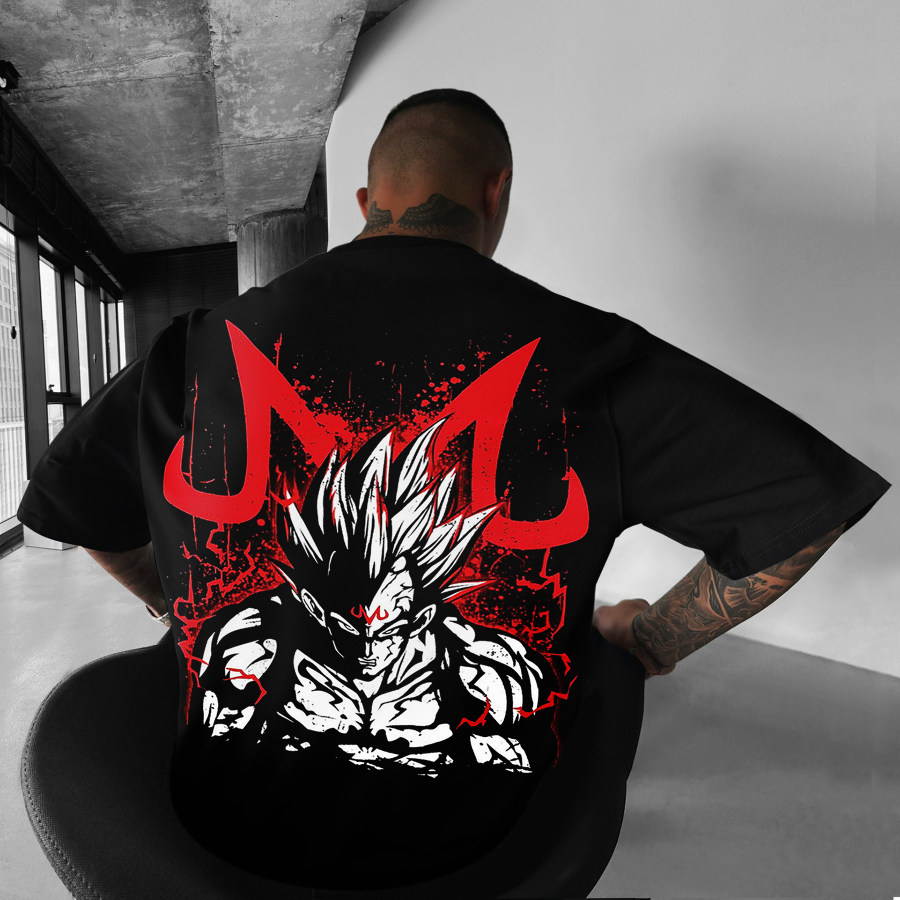 

Oversize Dragon Ball Majin Buu Print Tee