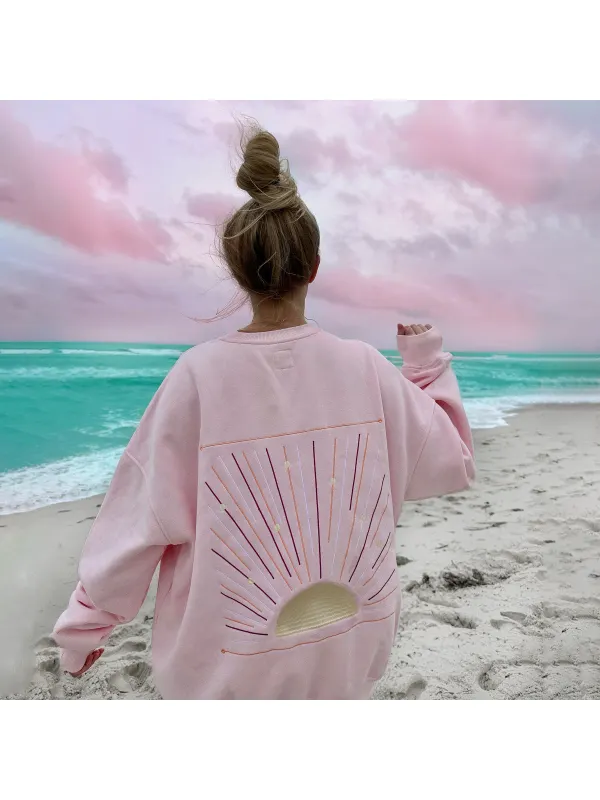 Sunset Rays Sweatshirt - Aptkoi.com 