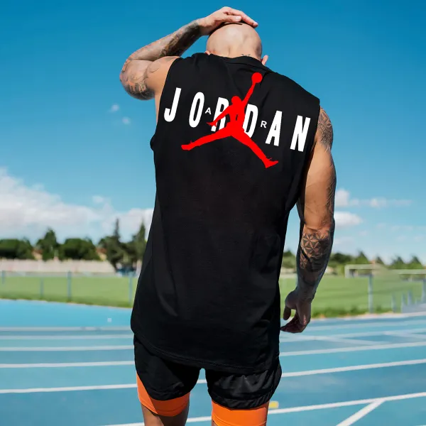 Men's Casual Vest Basketball Print Sports Vest - Nicheten.com 