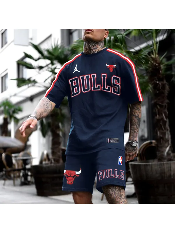 Men's Chicago Basketball Jersey Shorts Suit - Anrider.com 