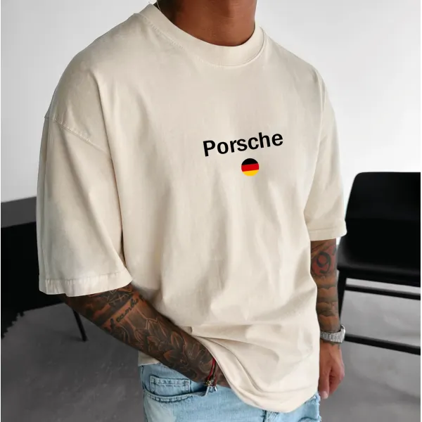 Unisex Casual Porsche T-shirt - Spiretime.com 