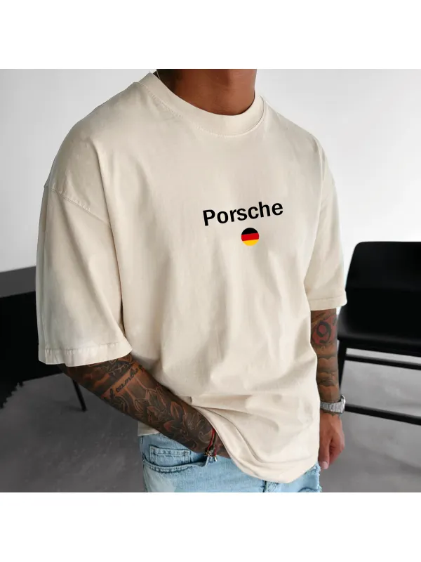Unisex Casual Porsche T-shirt - Spiretime.com 