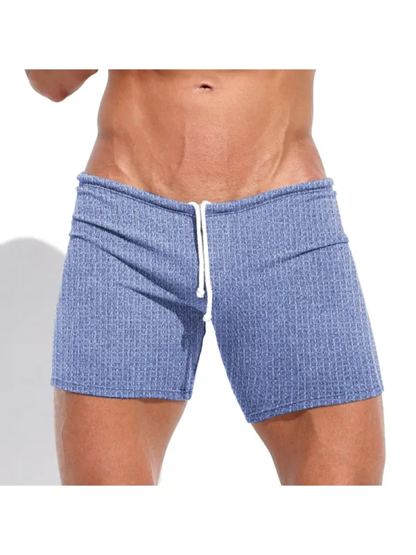 Lace Solid Color Tight-fitting Basic Shorts - Localziv.com 