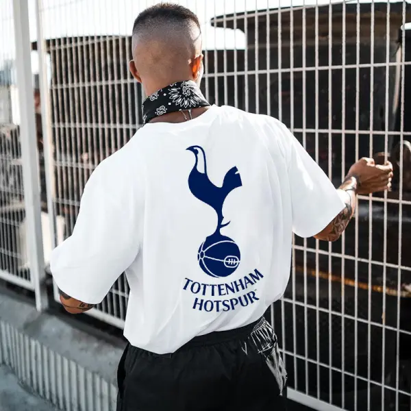 Men's Tottenham Hotspur Football Club Printed Casual Sports T-Shirt - Spiretime.com 