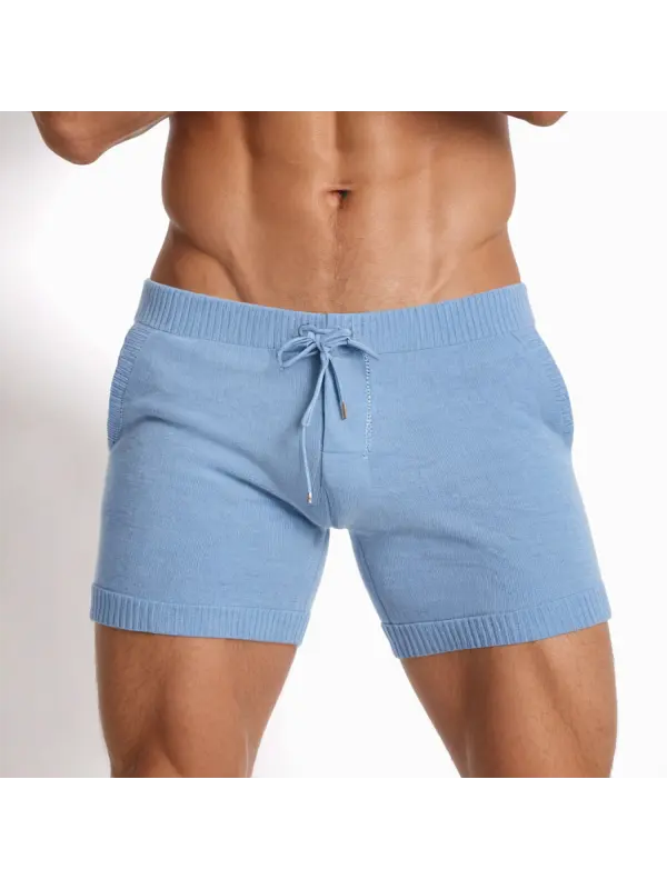 Men's Solid Color Sexy Tight Shorts - Ootdmw.com 