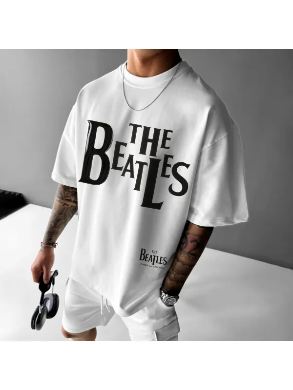 The Beatles CDG - Printed T-Shirt - Ootdmw.com 