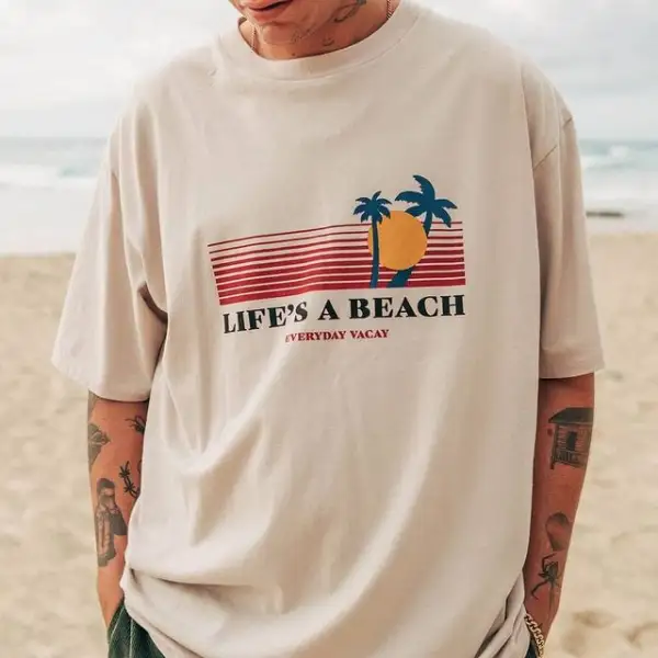 Mens Fashion Print Short Sleeve T-shirt - Ootdyouth.com 