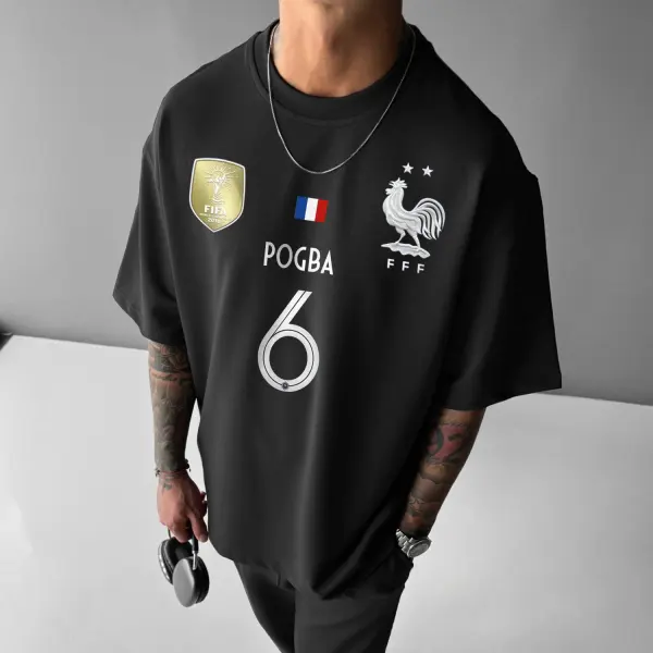 Oversized French FC Tee - Ootdyouth.com 