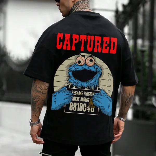 Captured Kaws Cookie Monster Limited T-Shirt - Ootdyouth.com 