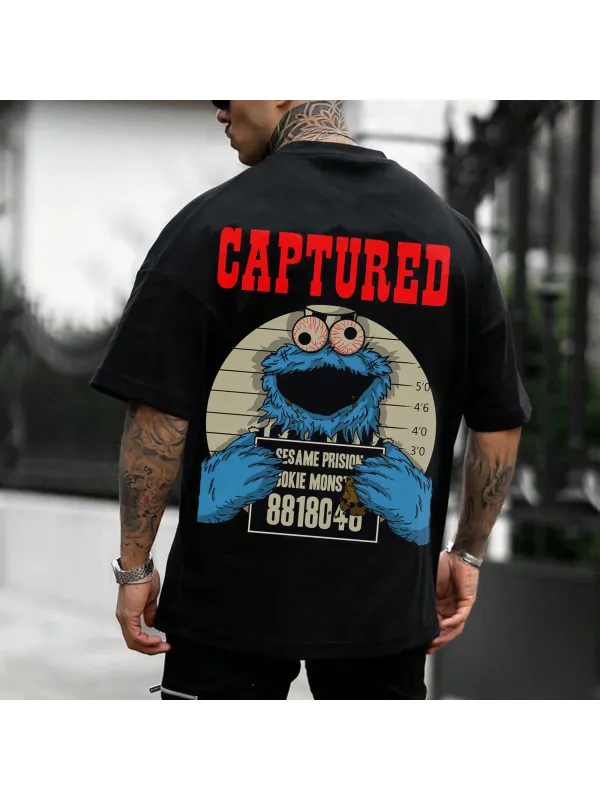 Captured Kaws Cookie Monster Limited T-Shirt - Valiantlive.com 