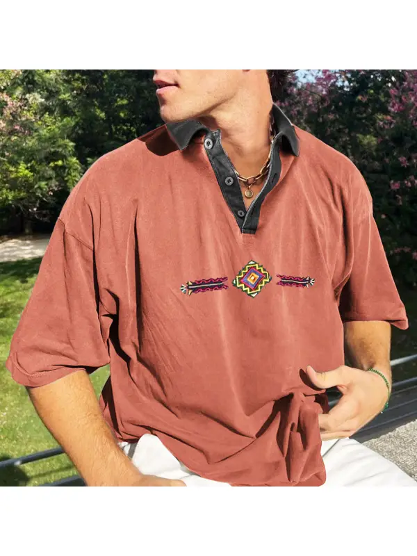 Men's Vintage Holiday Surf Polo T-Shirt - Anrider.com 