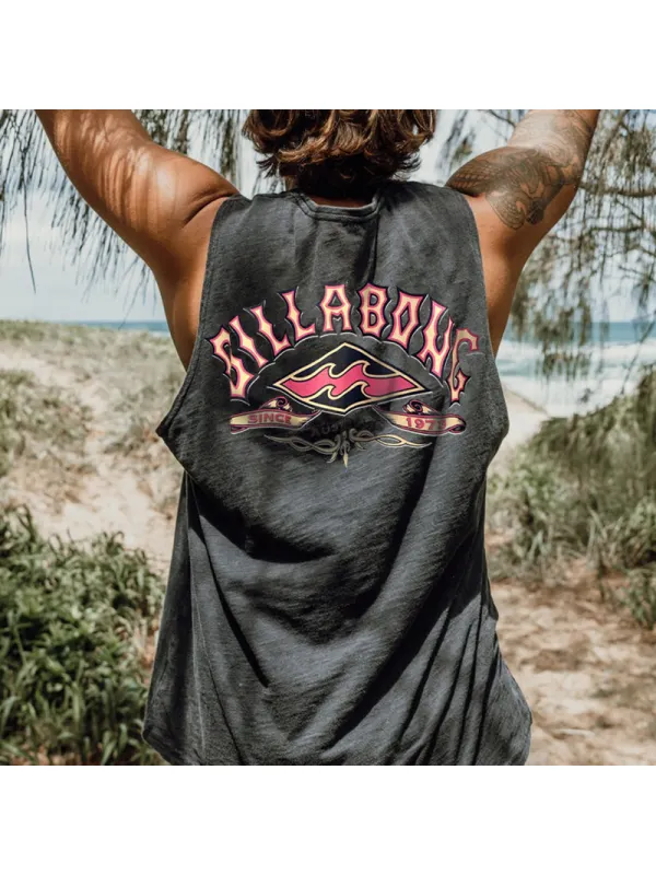 Men's Leisure Surfing Printed Vest - Timetomy.com 