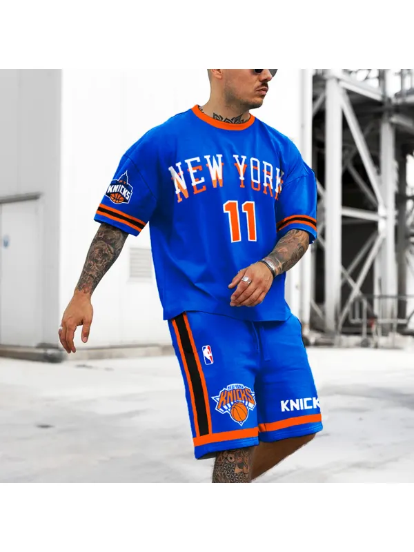 Men's New York Basketball Jersey Shorts Set - Anrider.com 