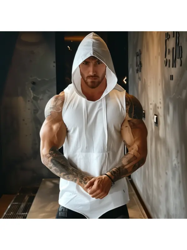 White Power Hooded Vest - Anrider.com 