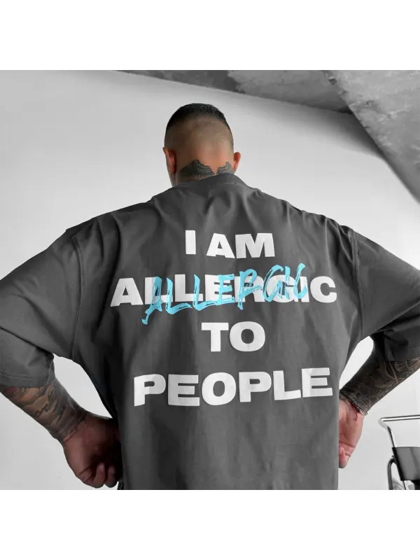 Unisex Casual Allergic Tee - Anrider.com 